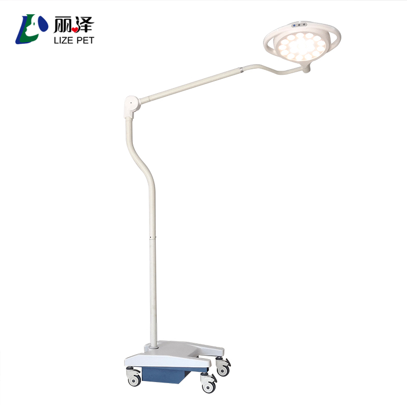 Vertical removable LED veterinary operating light