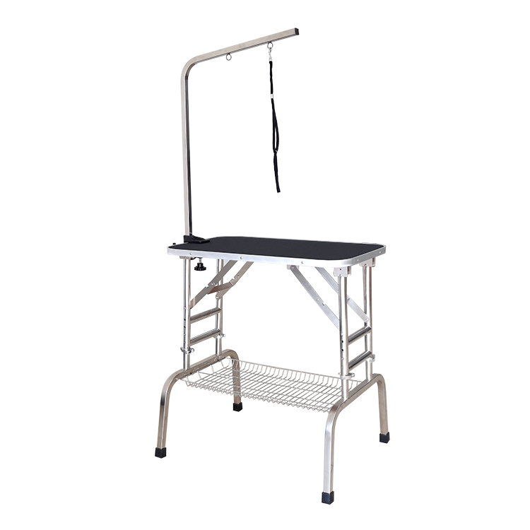 Liftable folding grooming table for pets