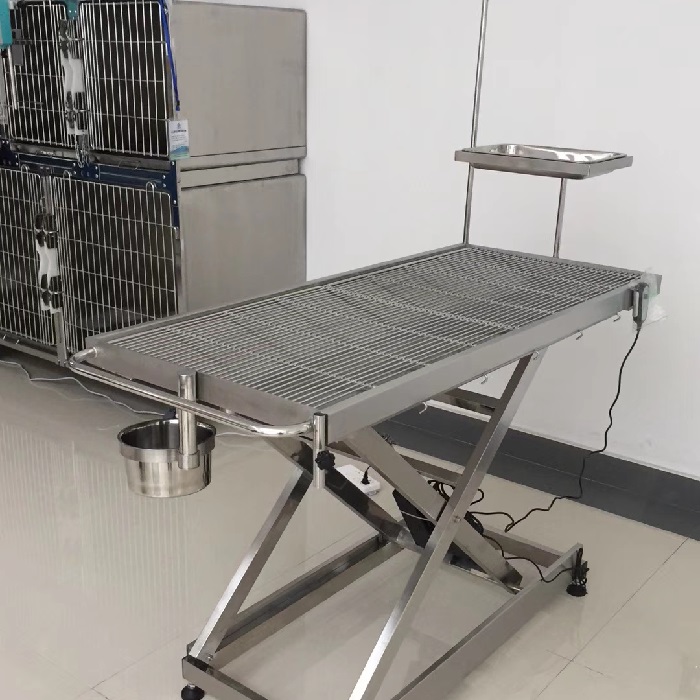 Stainless steel electric lifting veterinary operating table