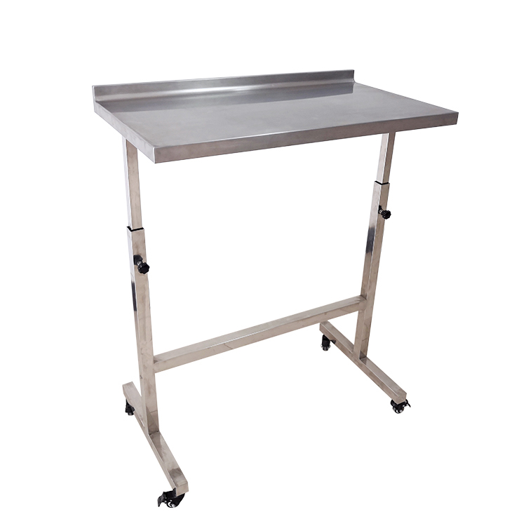 Stainless steel lifting surgical assistant table
