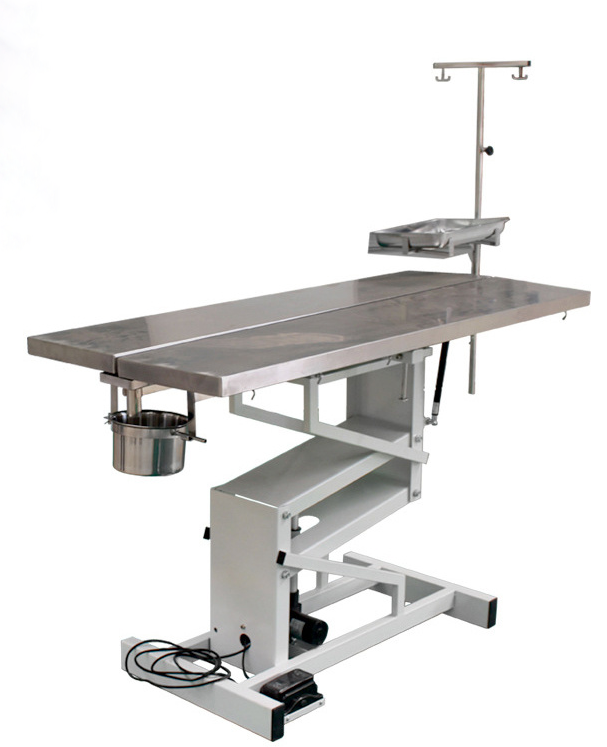 Electric lift veterinary operating table Z-type Stainless steel pet operating table