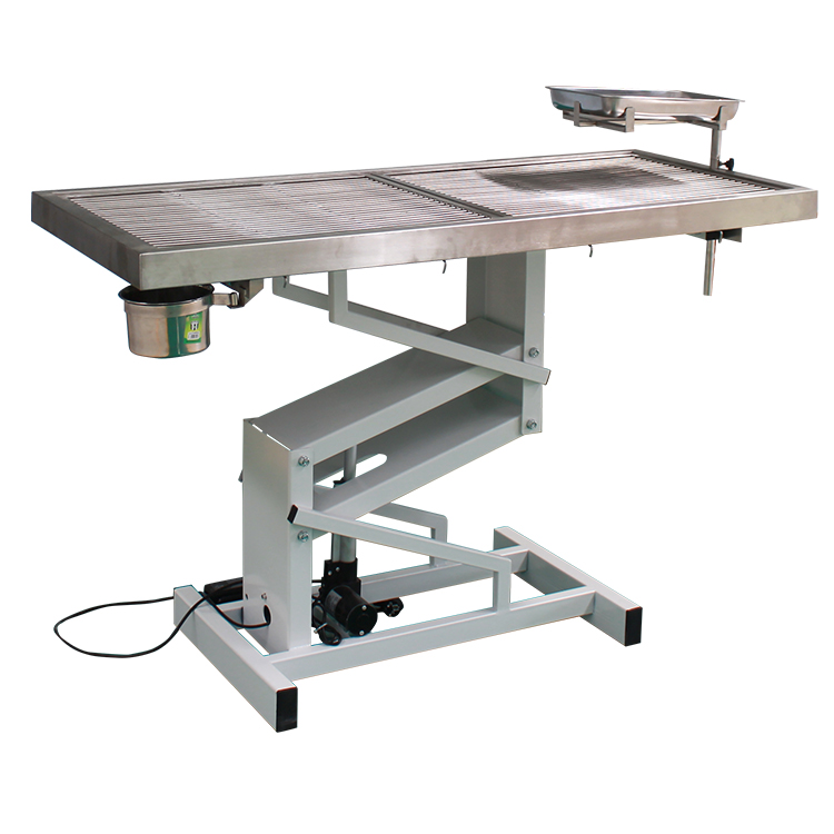 Electric lifting veterinary operating table