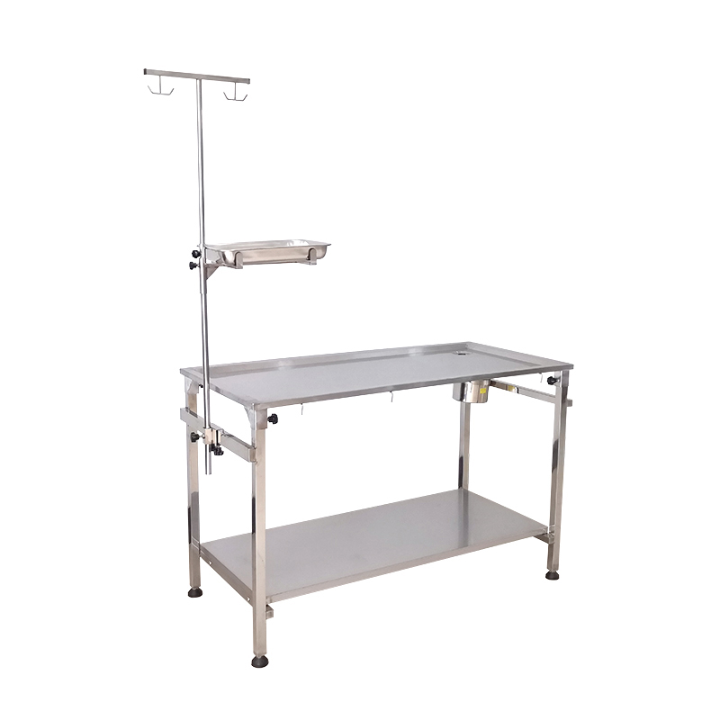 Simple double-deck - stainless steel clinic table