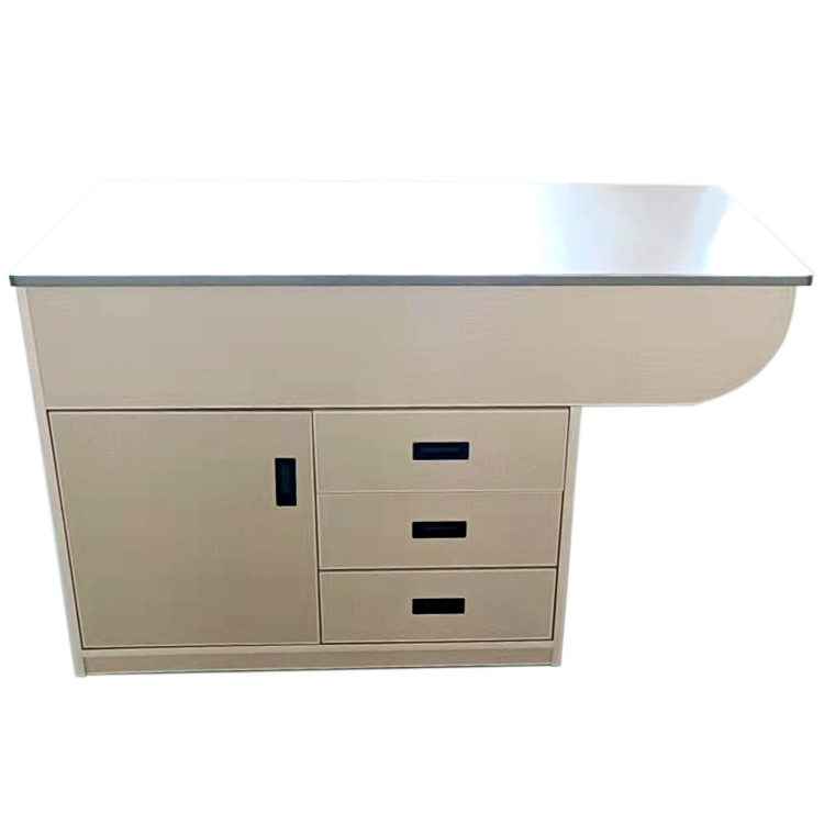 Wood frame dry disposal table