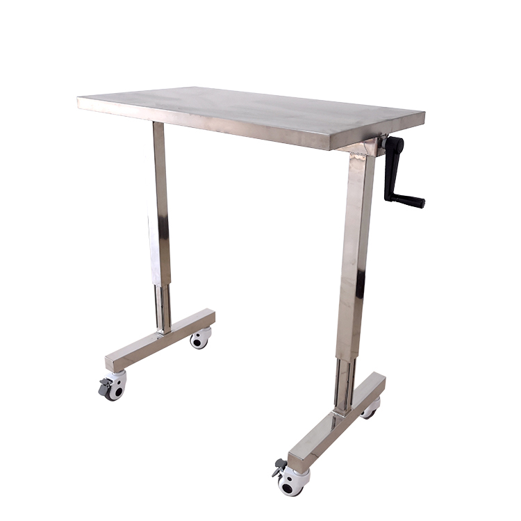 Hand lift-stainless steel workbench